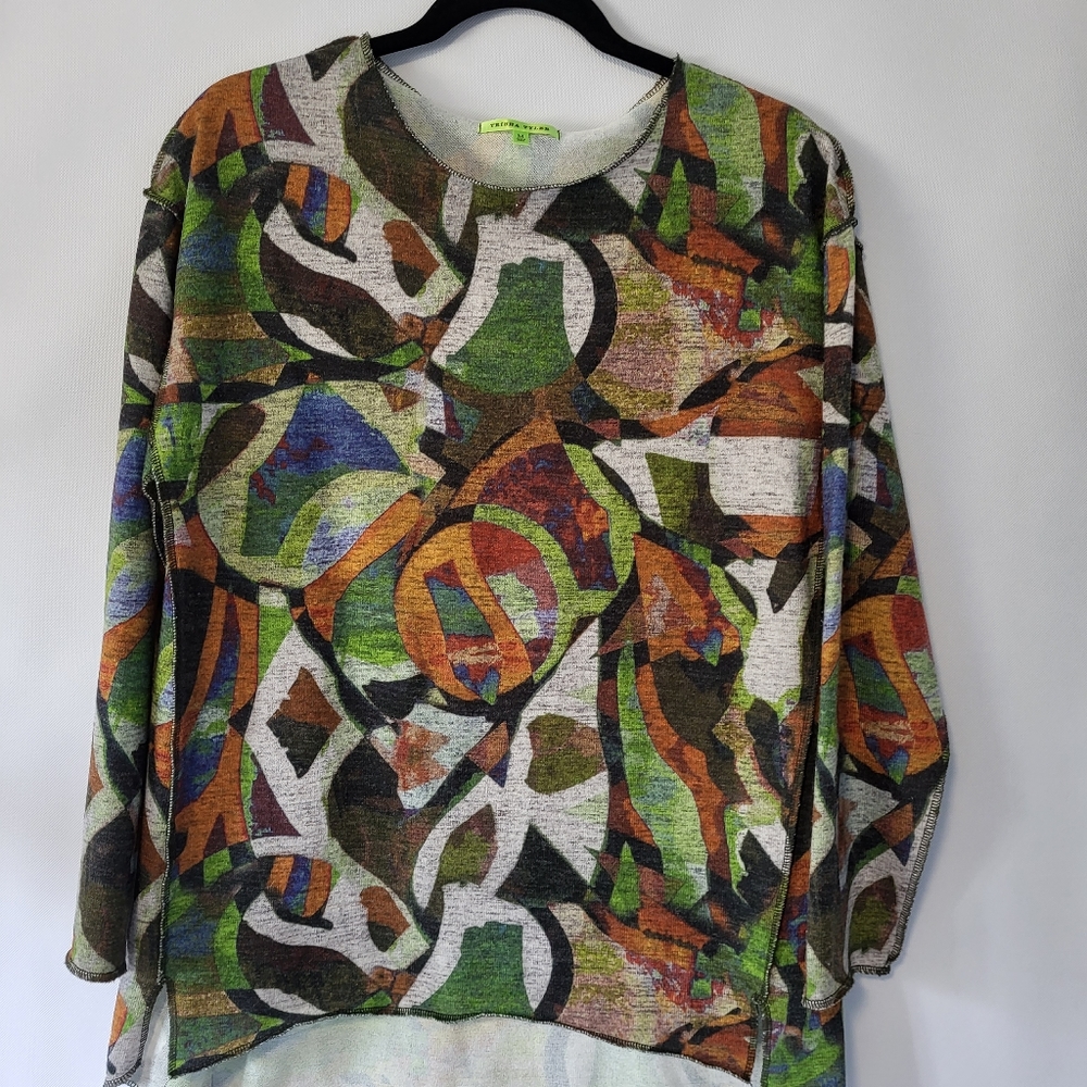 Trisha Tyler Women's Pullover Long Sleeve Stretch Size Medium.